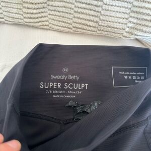 Grey Marbled Sweaty Betty High-Waisted Leggings size XS